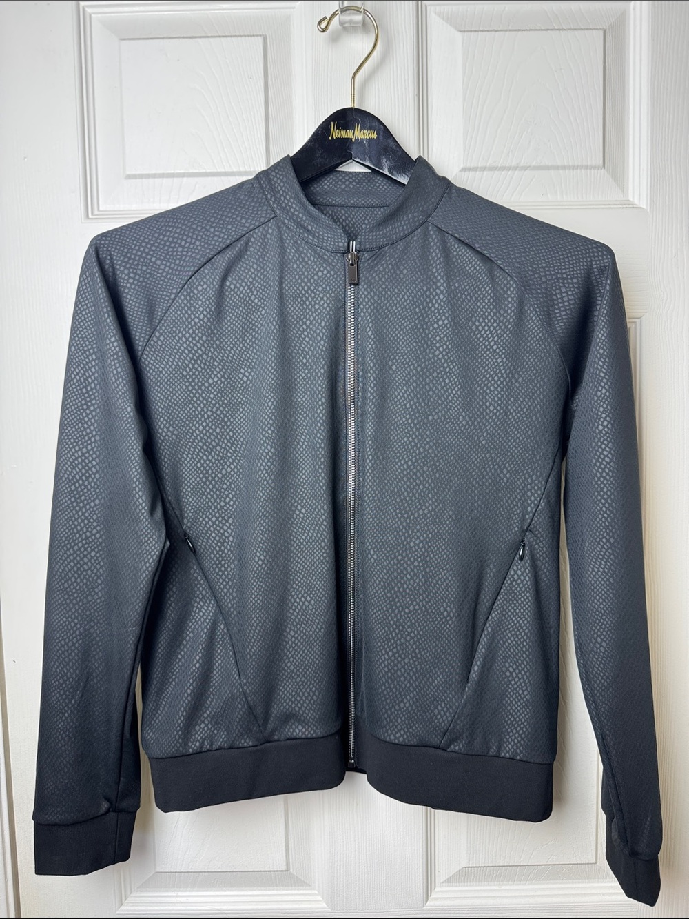 TAIL Women’s Black Sports Jacket Full-Zip Lightweight Bomber Style Golf/Tennis